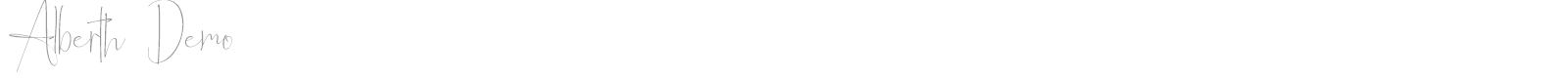 Alberth font preview